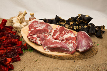 Fresh raw lamb meat, 
