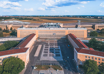 Historical Tempelhof airport in Berlin