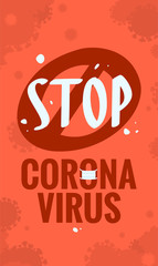 Coronavirus protection, vector illustration
