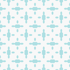 Vector geometric seamless pattern. Simple ornament with small diamond shapes. Elegant minimalist background. Light blue and white color. Subtle minimal geo texture. Repeat design for print, wrapping