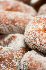 donuts with powdered sugar