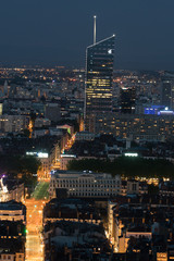 Obraz premium night in lyon