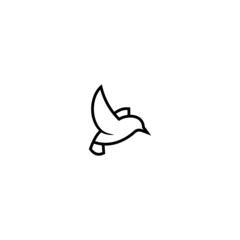 simple and modern bird logo