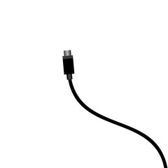 Type C, Micro USB cable. Vector illustration