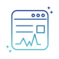 online health, medical website support covid 19 pandemic gradient line icon