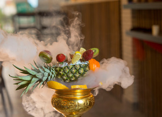 Hookah for smoking stock photo