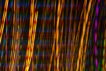 Abstract patterns of colourful neon lights