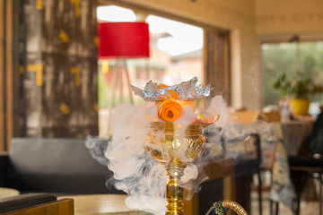 Hookah for smoking stock photo