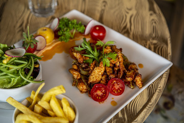 chicken meat from turkish cuisine