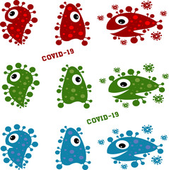 CORONA VIRUS  ATTACK THE EART VECTOR