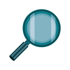 magnifying glass supply study school education isolated icon