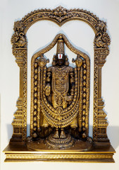 View of Hindu god Balaji or Venkateswara