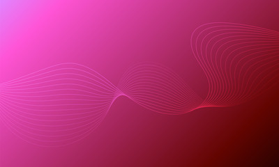 Abstract wave element for design. Digital frequency track equalizer. Stylized line art background. Colorful shiny wave with lines created using blend tool. Curved wavy line, smooth stripe Vector