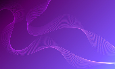 Abstract wave element for design. Digital frequency track equalizer. Stylized line art background. Colorful shiny wave with lines created using blend tool. Curved wavy line, smooth stripe Vector