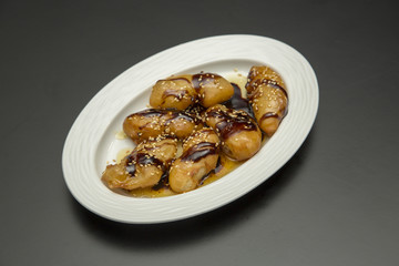 fried fruit stock photo 