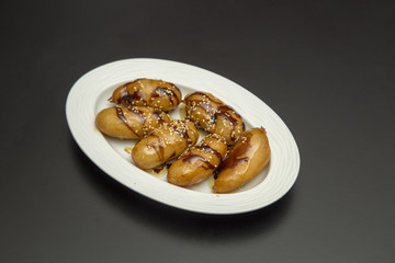 fried fruit stock photo 