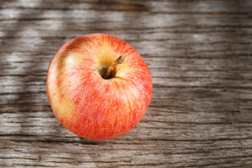 Red apple fruit on the table