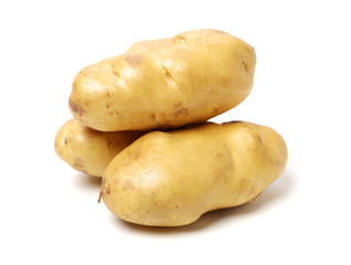 New potato isolated on white background