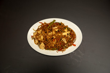 pasta with beef from chinese cuisine