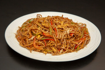 Pasta with beef from turkish cuisine