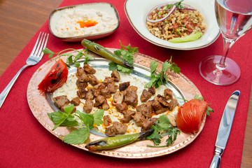 Shish kebab stock photo