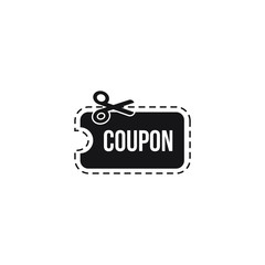 Coupon icon design isolated on white background. vector illustration