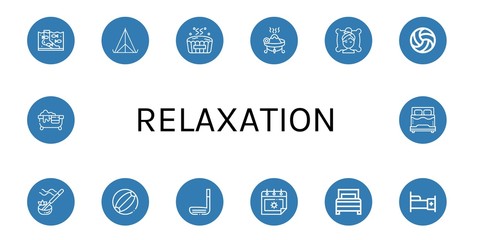 Set of relaxation icons