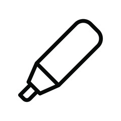 Highlight icon , faber color draw emblem isolated illustration , ouline template logo design solid background white