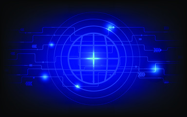 Abstract technology concept background, vector illustration