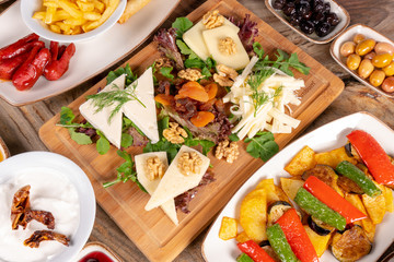 Trukish breakfast from turkish cuisine