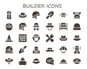 builder icon set
