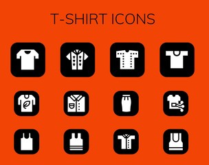 t-shirt icon set