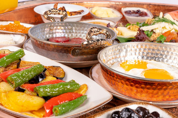 Trukish breakfast from turkish cuisine