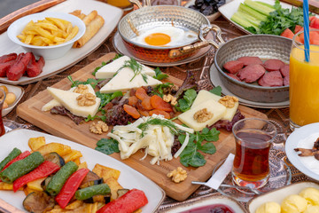 Trukish breakfast from turkish cuisine