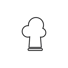 Chef hat icon design isolated on white background. vector illustration