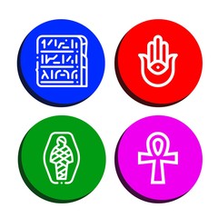 pharaoh simple icons set