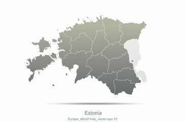 Fototapeta na wymiar european map. europe countries vector map.