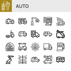 auto icon set