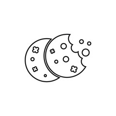Cookies icon design isolated on white background. vector illustration
