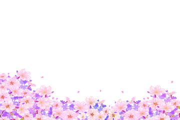 Obraz na płótnie Canvas 桜の飾り枠