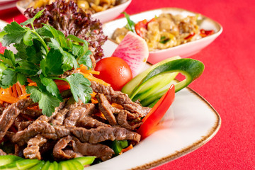 Grilled Beef Steak salad