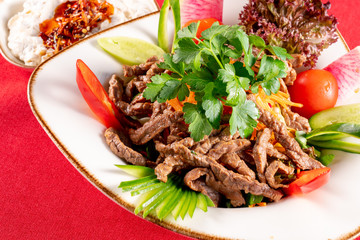 Grilled Beef Steak salad