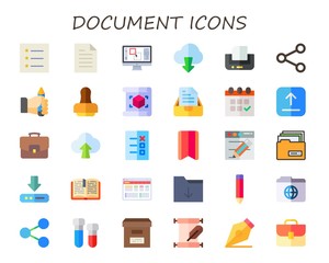 document icon set