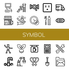 symbol simple icons set