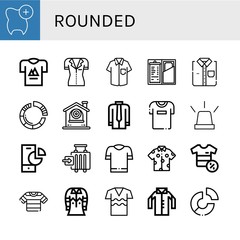 rounded icon set