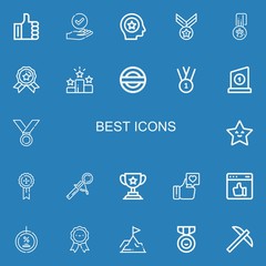 Editable 22 best icons for web and mobile
