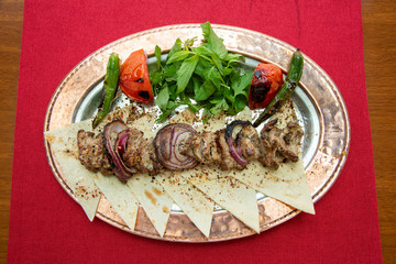 Chicken grill stock photo
