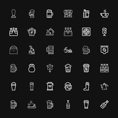 Editable 36 kettle icons for web and mobile