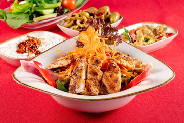 chicken salad from turkish cuisine