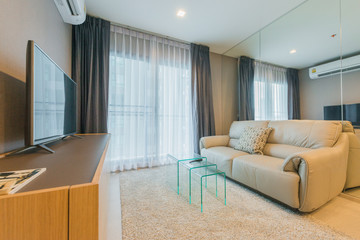 Interior, beautiful apartment, luxurious living room